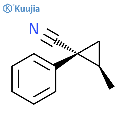 Cyclopropanecarbonitrile, 2-methyl-1-phenyl-, (1R,2R)-rel- structure