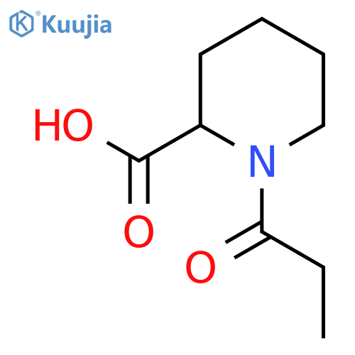 1-Propionylpiperidine-2-carboxylic Acid structure