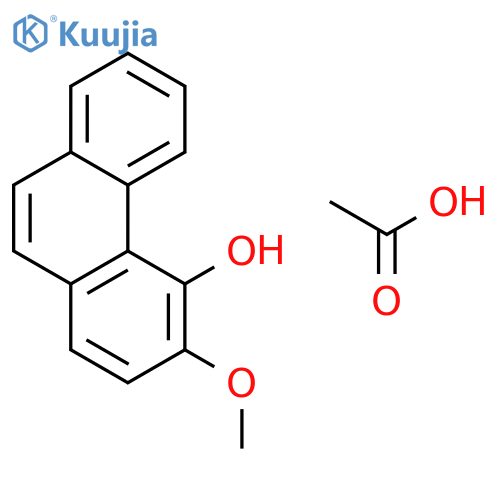 Acetic Acid;3-methoxyphenanthren-4-ol structure