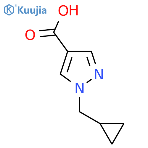1-(Cyclopropylmethyl)-1H-pyrazole-4-carboxylic acid structure