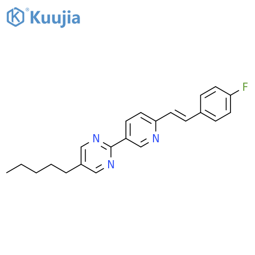 Pyrimidine, 2-[6-[2-(4-fluorophenyl)ethenyl]-3-pyridinyl]-5-pentyl-, (E)- (9CI) structure