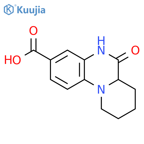6-Oxo-6,6a,7,8,9,10-hexahydro-5H-pyrido-[1,2-a]quinoxaline-3-carboxylic acid structure