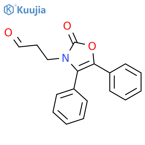 3(2H)-Oxazolepropanal, 2-oxo-4,5-diphenyl- structure