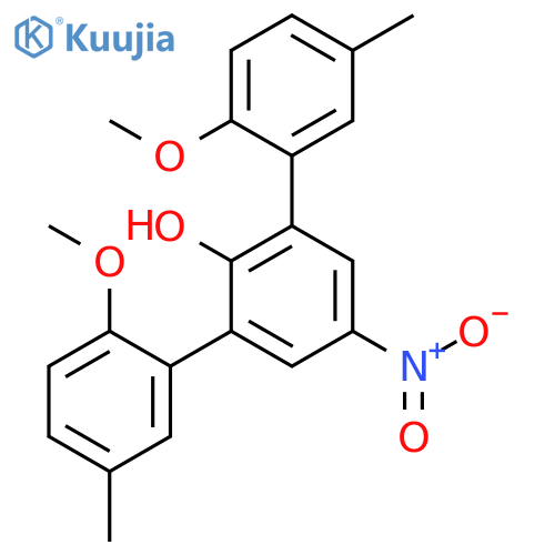 [1,1':3',1''-Terphenyl]-2'-ol, 2,2''-dimethoxy-5,5''-dimethyl-5'-nitro- structure