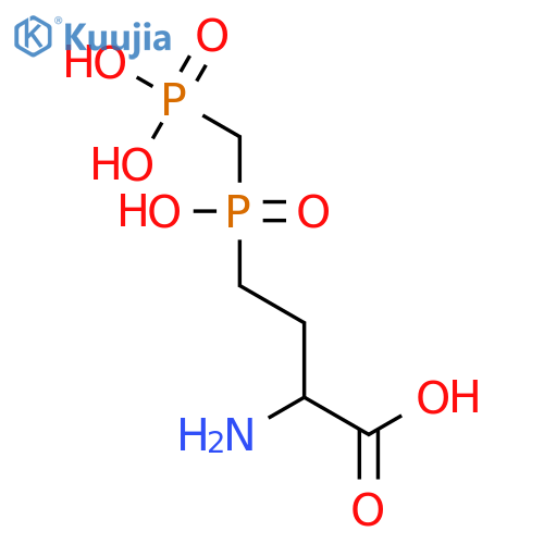 Butanoic acid, 2-amino-4-[hydroxy(phosphonomethyl)phosphinyl]-, (±)- structure