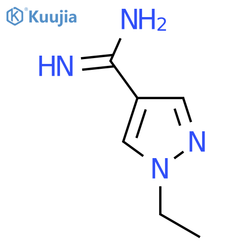 1-ethyl-1H-pyrazole-4-carboximidamide structure