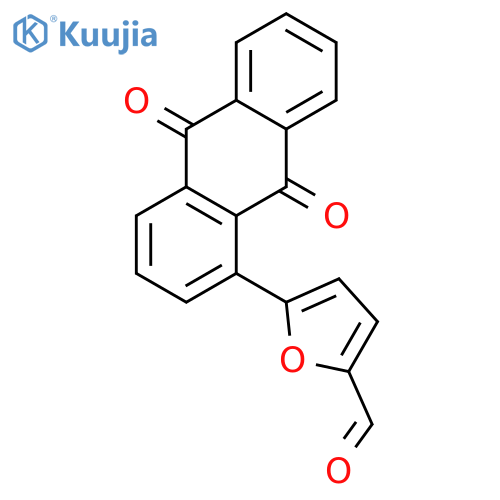2-Furancarboxaldehyde, 5-(9,10-dihydro-9,10-dioxo-1-anthracenyl)- structure