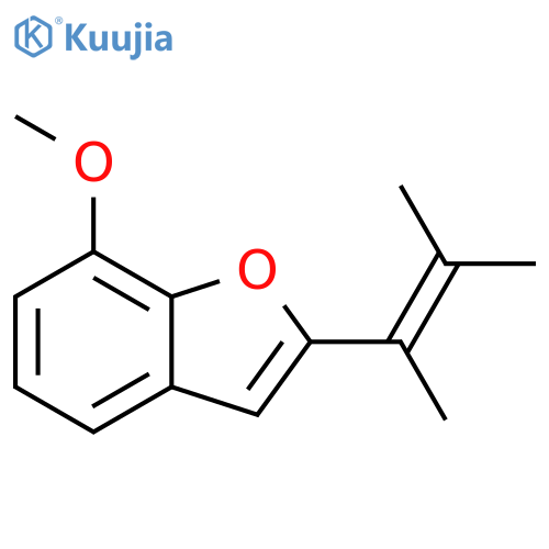 Benzofuran, 2-(1,2-dimethyl-1-propenyl)-7-methoxy- structure