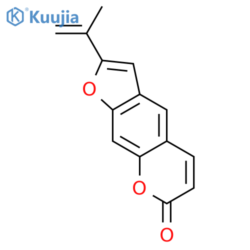 7H-Furo[3,2-g][1]benzopyran-7-one,2-(1-methylethenyl)- structure