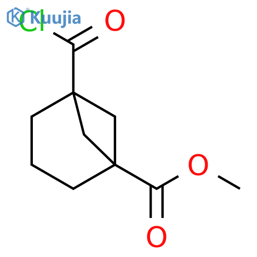 Bicyclo[3.1.1]heptane-1-carboxylic acid, 5-(chlorocarbonyl)-, methyl ester structure