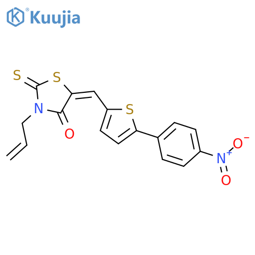 (5e)-3-allyl-5-{[5-(4-nitrophenyl)-2-thienyl]methylene}-2-thioxo- 1,3-thiazolidin-4-one structure
