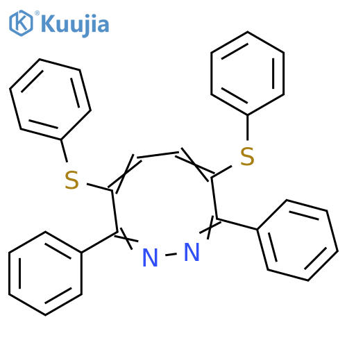 1,2-Diazocine, 3,8-diphenyl-4,7-bis(phenylthio)- structure