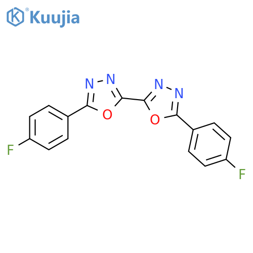 2,2'-Bi-1,3,4-oxadiazole, 5,5'-bis(4-fluorophenyl)- structure