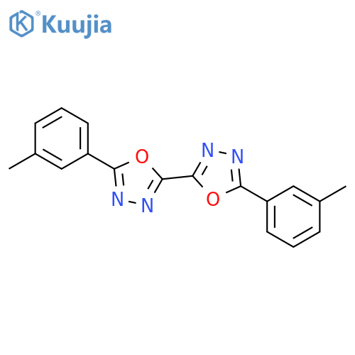 2,2'-Bi-1,3,4-oxadiazole, 5,5'-bis(3-methylphenyl)- structure