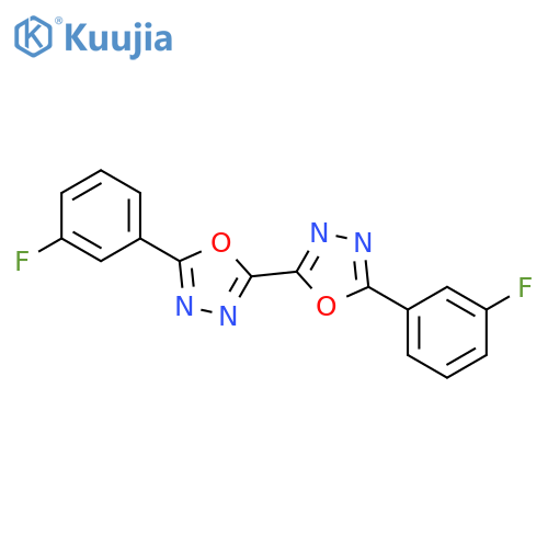 2,2'-Bi-1,3,4-oxadiazole, 5,5'-bis(3-fluorophenyl)- structure