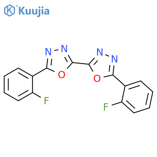 2,2'-Bi-1,3,4-oxadiazole, 5,5'-bis(2-fluorophenyl)- structure