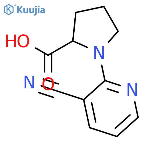 1-(3-cyanopyridin-2-yl)pyrrolidine-2-carboxylic Acid structure