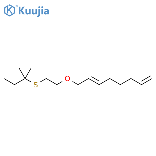 1,6-Octadiene, 8-[2-[(1,1-dimethylpropyl)thio]ethoxy]-, (E)- structure
