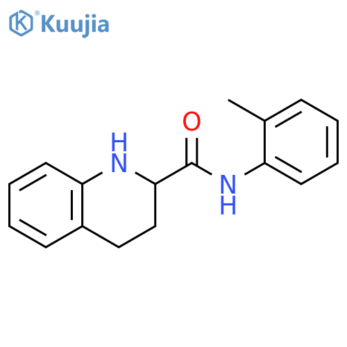 2-Quinolinecarboxamide, 1,2,3,4-tetrahydro-N-(2-methylphenyl)- structure