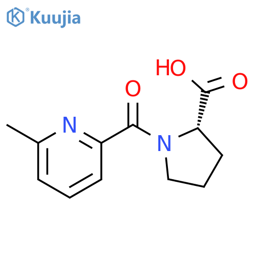 L-Proline, 1-[(6-methyl-2-pyridinyl)carbonyl]- structure