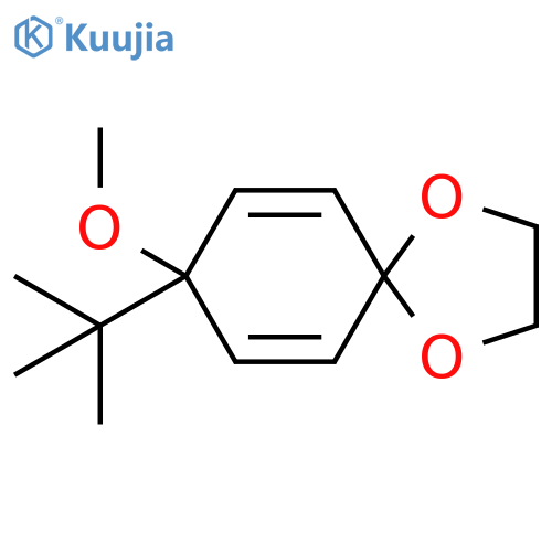 1,4-Dioxaspiro[4.5]deca-6,9-diene, 8-(1,1-dimethylethyl)-8-methoxy- structure