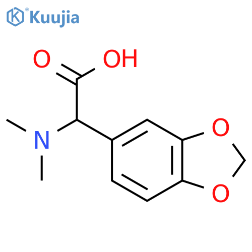 1,3-Benzodioxol-5-yl(dimethylamino)acetic Acid structure