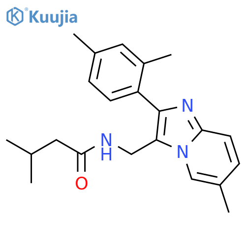 Butanamide,N-[[2-(2,4-dimethylphenyl)-6-methylimidazo[1,2-a]pyridin-3-yl]methyl]-3-methyl- structure