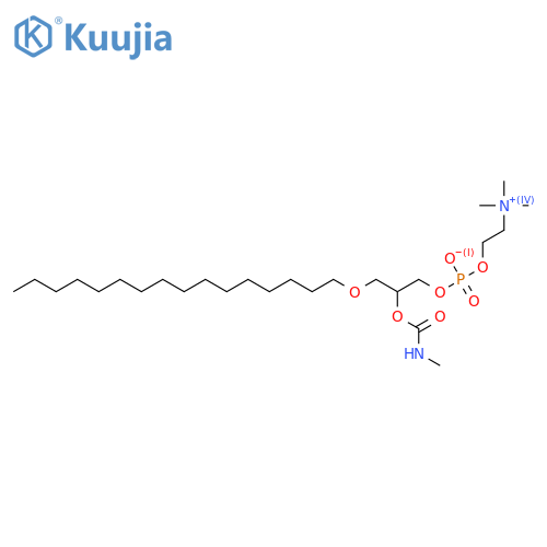 1-O-Alkylglycero-3-phosphocholines; 1-Hexadecylglycero-3-phosphocholine, 2-O-(N-Methylcarbamoyl) structure