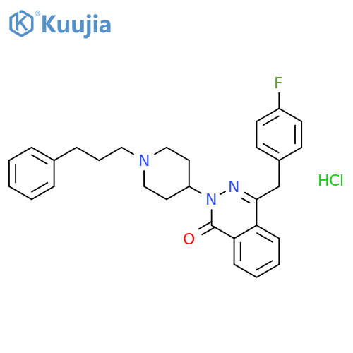 1(2H)-Phthalazinone,4-[(4-fluorophenyl)methyl]-2-[1-(3-phenylpropyl)-4-piperidinyl]-, hydrochloride(1:1) structure
