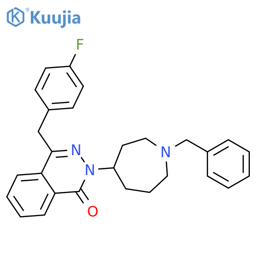 1(2H)-Phthalazinone,4-[(4-fluorophenyl)methyl]-2-[hexahydro-1-(phenylmethyl)-1H-azepin-4-yl]- structure