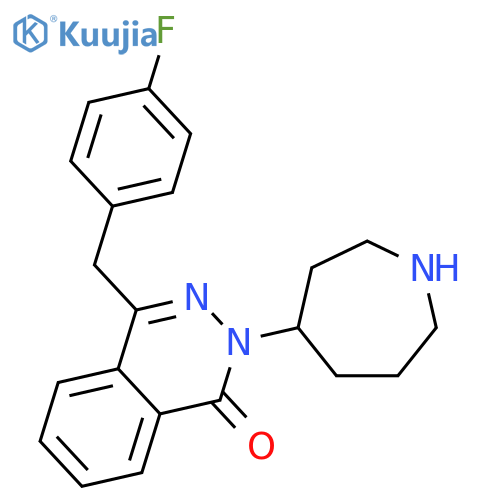 1(2H)-Phthalazinone,4-[(4-fluorophenyl)methyl]-2-(hexahydro-1H-azepin-4-yl)- structure