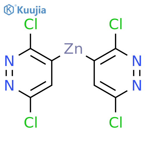 Zinc, bis(3,6-dichloro-4-pyridazinyl)- structure