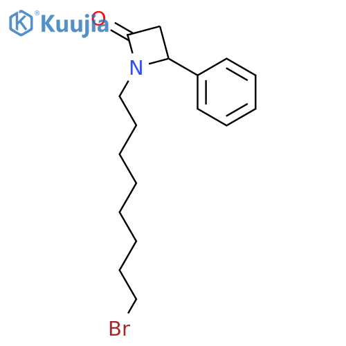 2-Azetidinone, 1-(8-bromooctyl)-4-phenyl-, (±)- structure