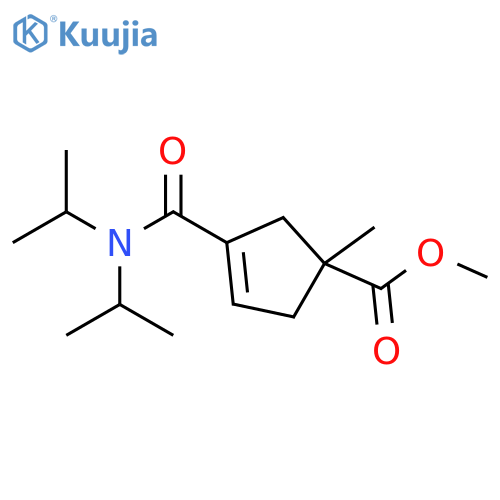 3-Cyclopentene-1-carboxylic acid,3-[[bis(1-methylethyl)amino]carbonyl]-1-methyl-, methyl ester structure
