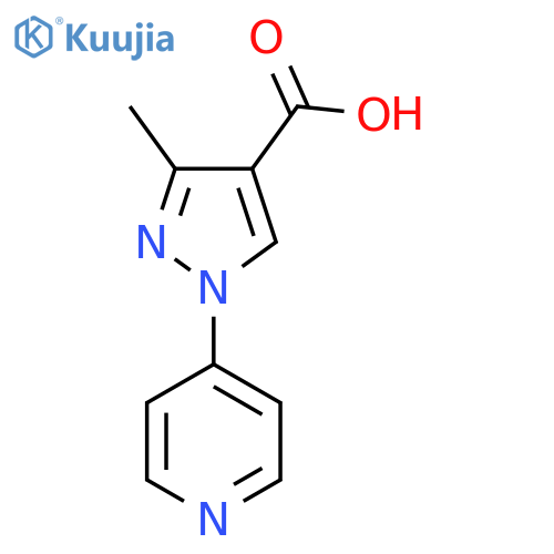 3-Methyl-1-(pyridin-4-yl)-1h-pyrazole-4-carboxylic acid structure