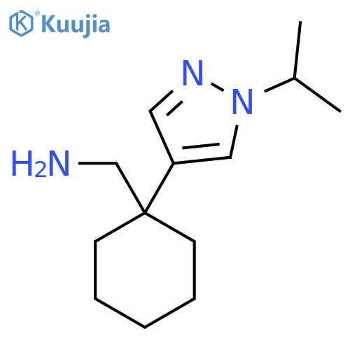{1-1-(propan-2-yl)-1H-pyrazol-4-ylcyclohexyl}methanamine structure