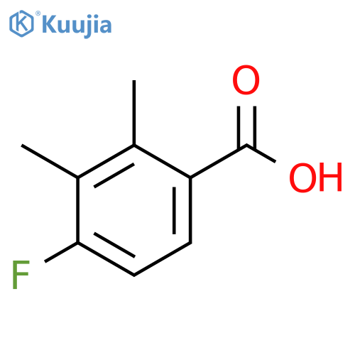 Benzoic acid, 4-fluoro-2,3-dimethyl- structure