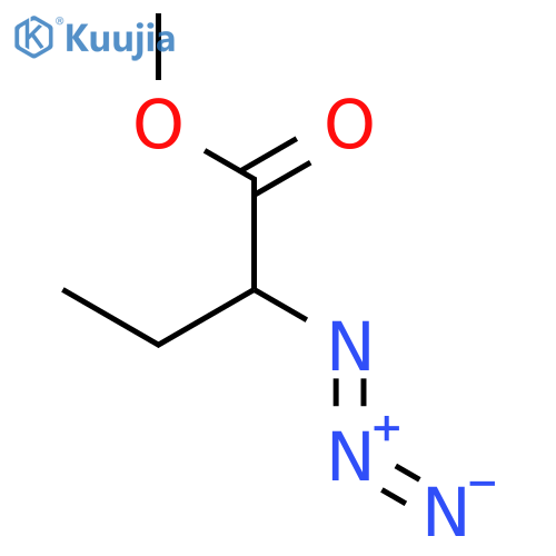 Butanoic acid, 2-azido-, methyl ester structure