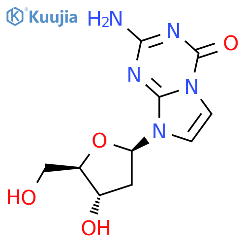 2-Amino-8-(2-deoxy-b-D-ribofuranosyl)-imidazo1,2-a-1,3,5-triazin-4(8H)-one structure