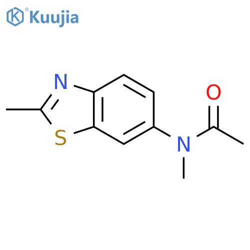 Acetamide,N-methyl-N-(2-methyl-6-benzothiazolyl)- structure