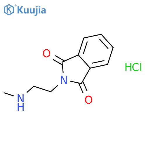 2-2-(Methylamino)ethyl-2,3-dihydro-1H-isoindole-1,3-dione Hydrochloride structure
