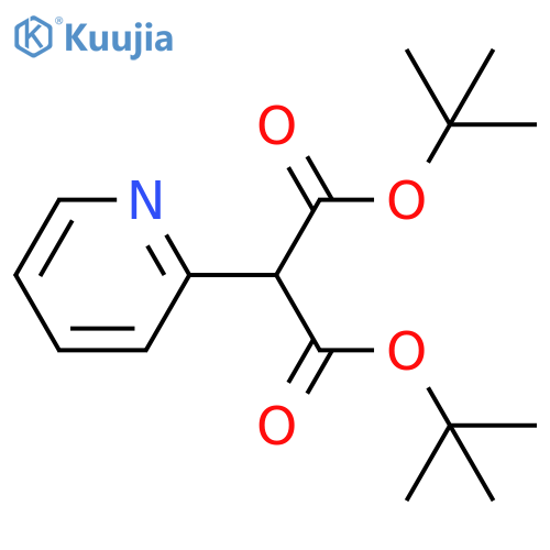 Di-tert-butyl 2-(pyridin-2-yl)malonate structure