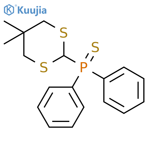 (5,5-dimethyl-1,3-dithian-2-yl)-diphenyl-sulfanylidene-λ5-phosphane structure