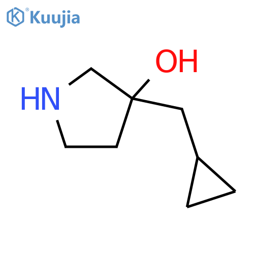 3-(cyclopropylmethyl)pyrrolidin-3-ol structure