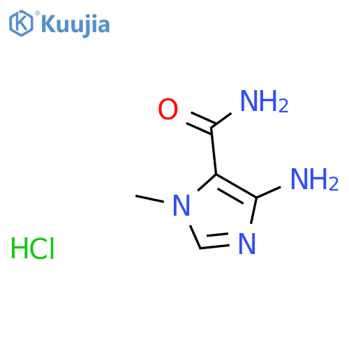 4-amino-1-methyl-1H-imidazole-5-carboxamide hydrochloride structure