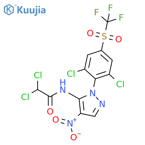 Acetamide,2,2-dichloro-N-[1-[2,6-dichloro-4-[(trifluoromethyl)sulfonyl]phenyl]-4-nitro-1H-pyrazol-5-yl]- structure