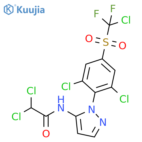 Acetamide,2,2-dichloro-N-[1-[2,6-dichloro-4-[(chlorodifluoromethyl)sulfonyl]phenyl]-1H-pyrazol-5-yl]- structure