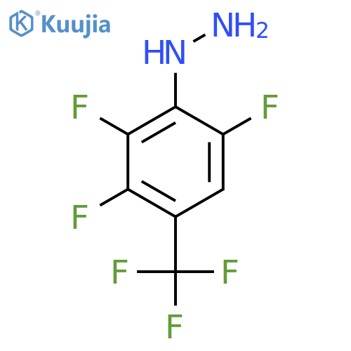 2,3,6-Trifluoro-4-(trifluoromethyl)phenylhydrazine structure