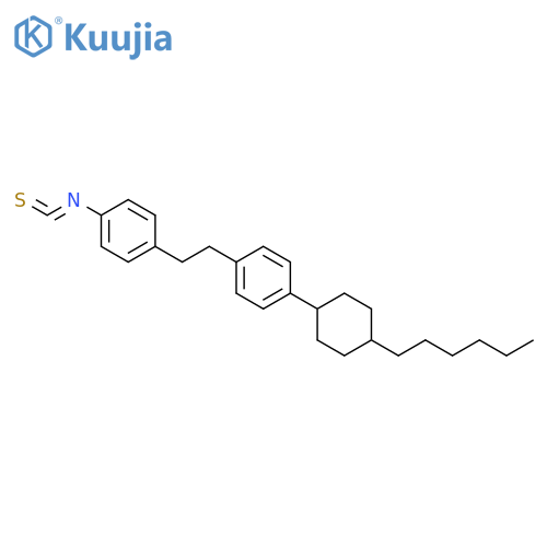 Benzene,1-(trans-4-hexylcyclohexyl)-4-[2-(4-isothiocyanatophenyl)ethyl]- structure