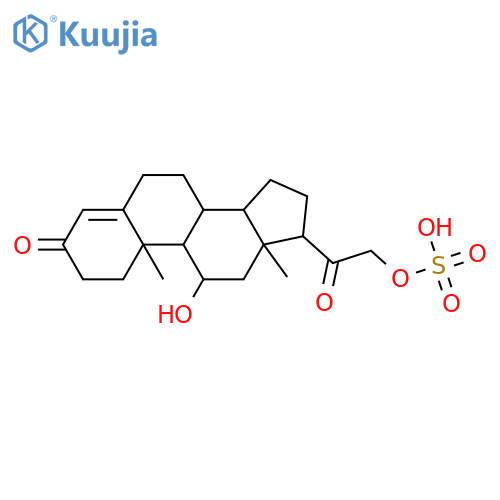 Pregn-4-ene-3,20-dione,11-hydroxy-21-(sulfooxy)-, (11b)- structure